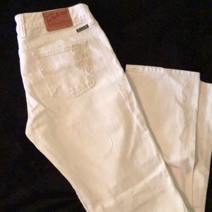 Lucky Straight Leg White Jeans